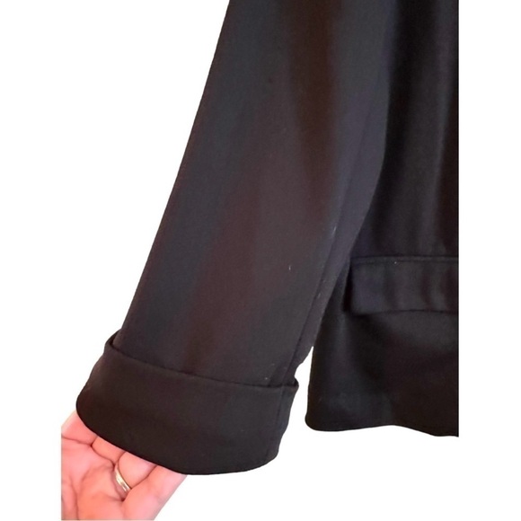 CATHERINE MALANDRINO, WOMENS CASUAL, BLACK KNIT, BLAZER/JACKET. SIZE XXL - Picture 3 of 7